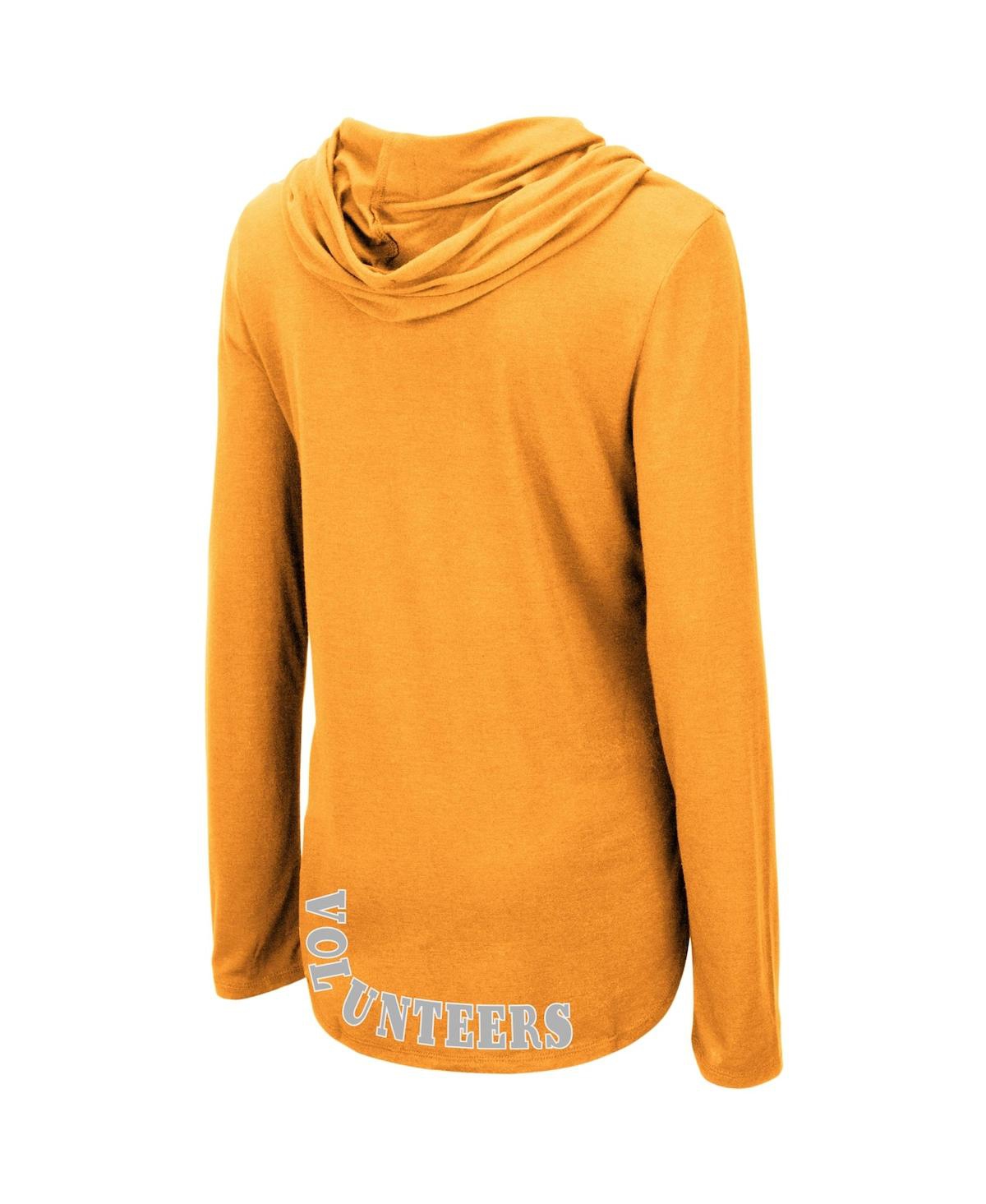 Colosseum Women's  Tennessee Orange Tennessee Volunteers My Lover Lightweight Hooded Long Sleeve T-sh In Tennessee Orange