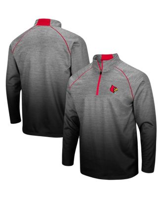 Youth Colosseum Heathered Gray Louisville Cardinals Sitwell Pullover Hoodie