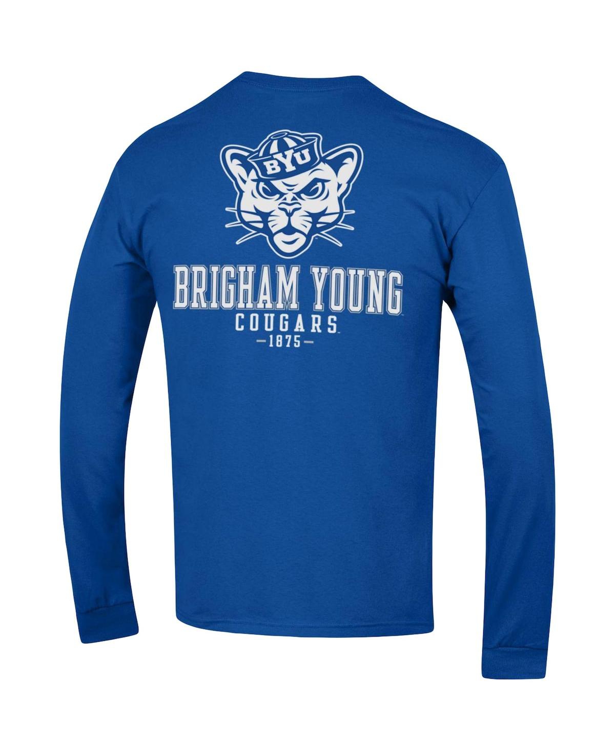 Men's ChampionByu Cougars Team Stack Long Sleeve T-shirt - Royal