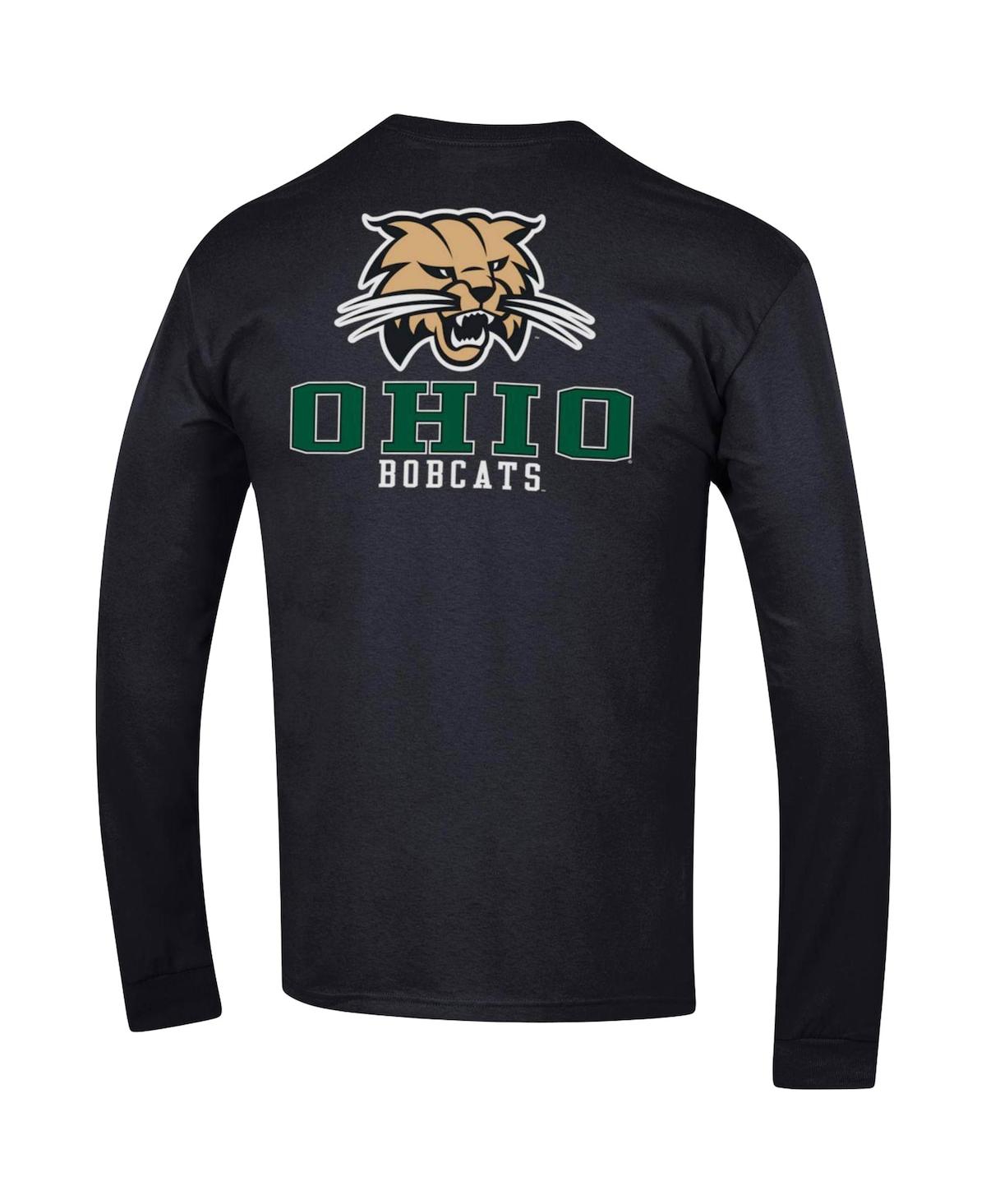 Men's ChampionOhio Bobcats Team Stack Long Sleeve T-shirt - Black