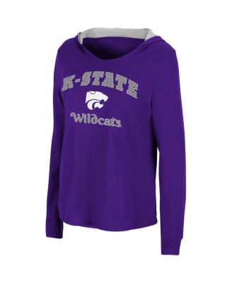 Women's Purple Kansas State Wildcats Catalina Hoodie Long Sleeve T-shirt