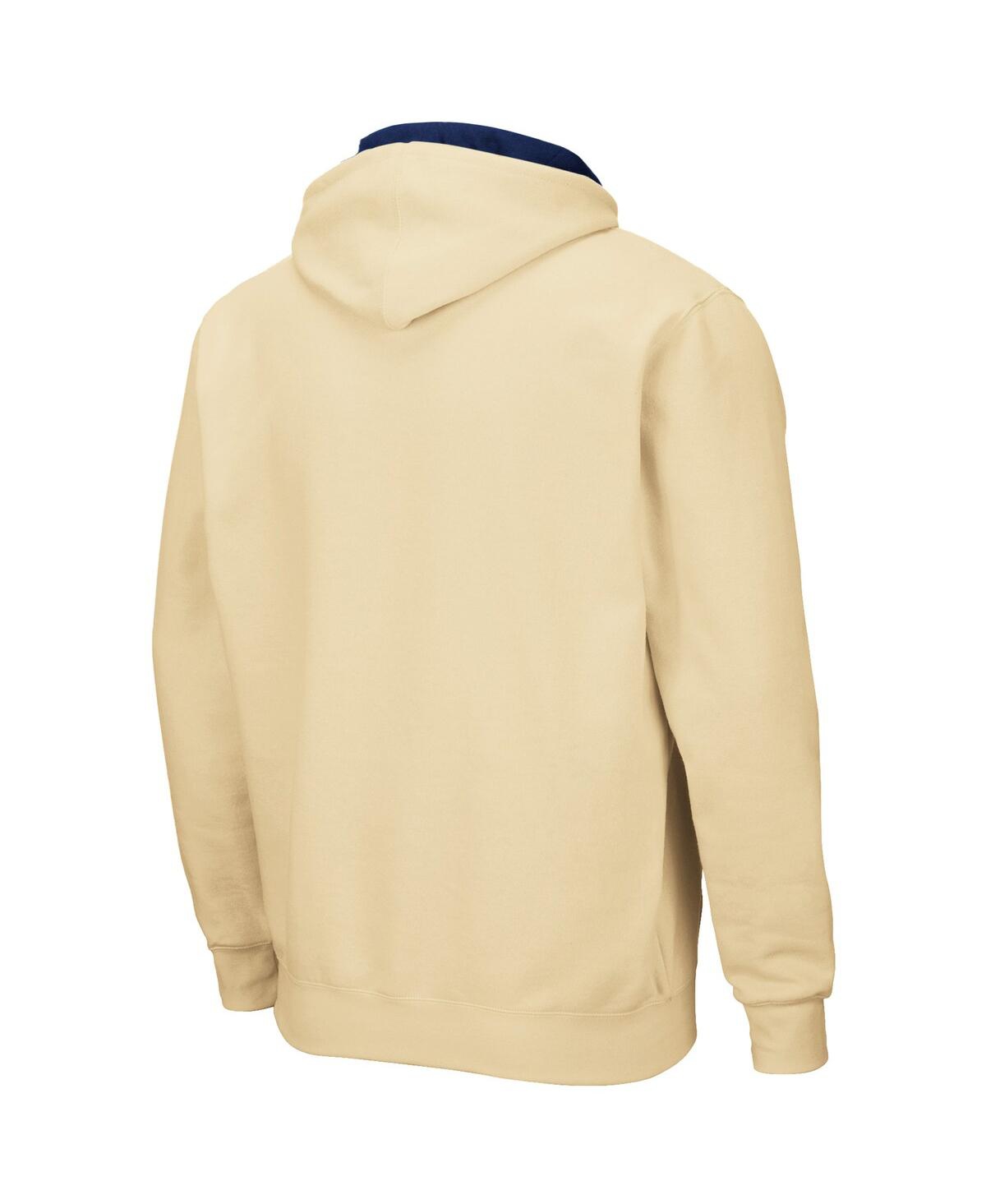 Colosseum Men's Notre Dame Fighting Irish Arch & Logo 3.0 Full-zip Hoodie In Heather Gray