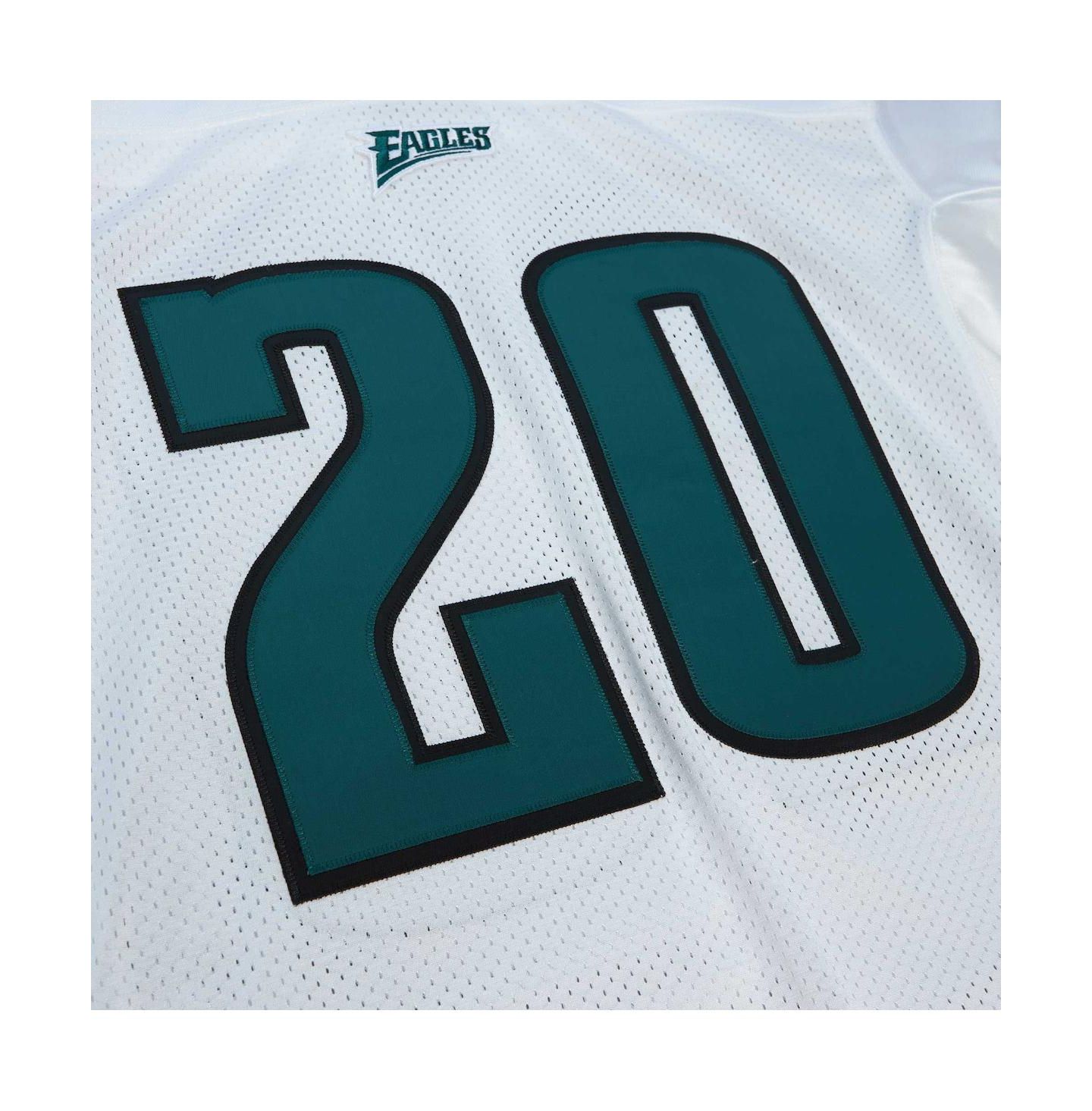 Мужской топ Mitchell & Ness Brian Dawkins White Philadelphia Eagles 1996 Authentic Jersey — фото 4