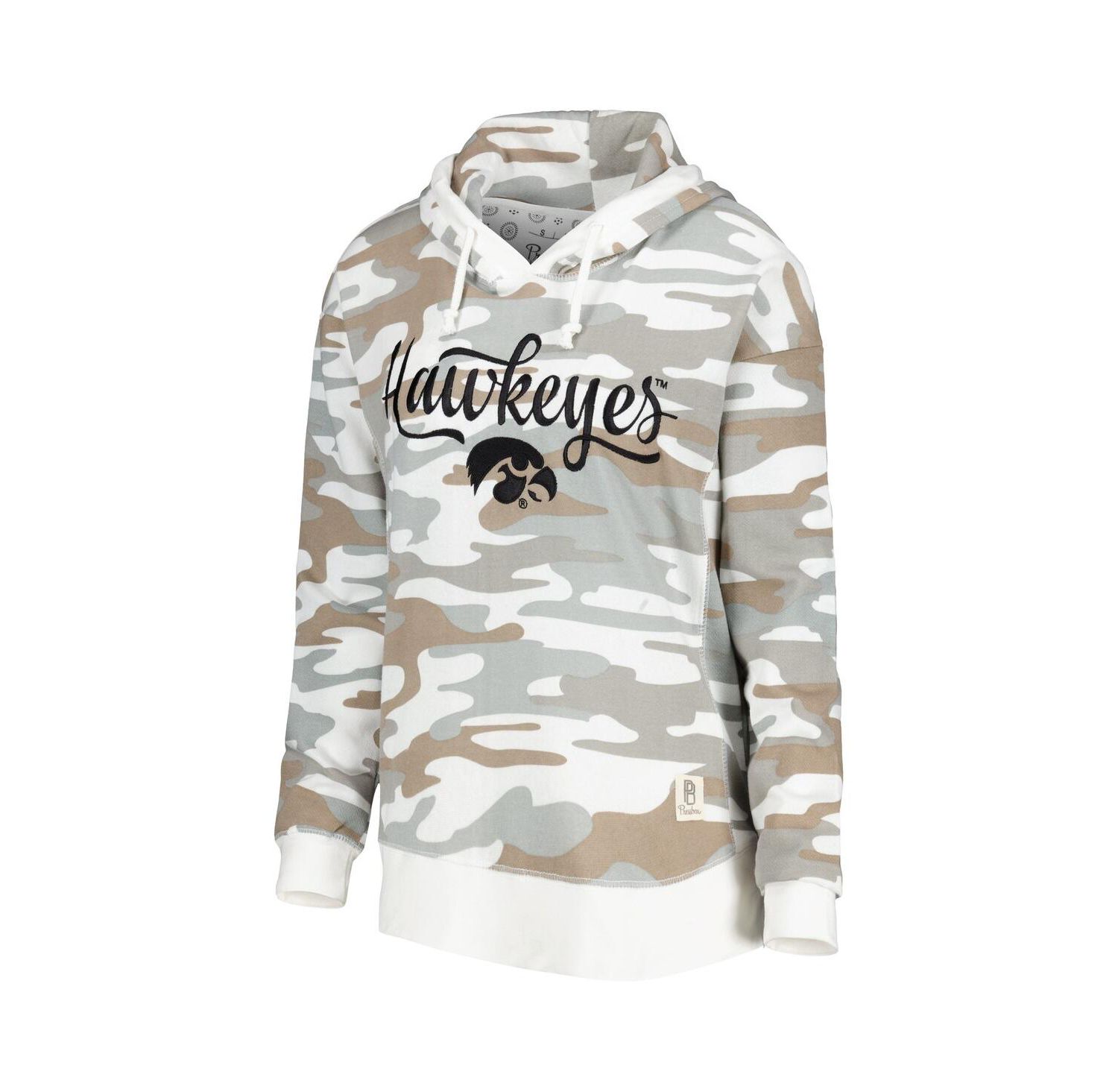 Women's Camo Iowa Hawkeyes San Pablo Pullover Hoodie