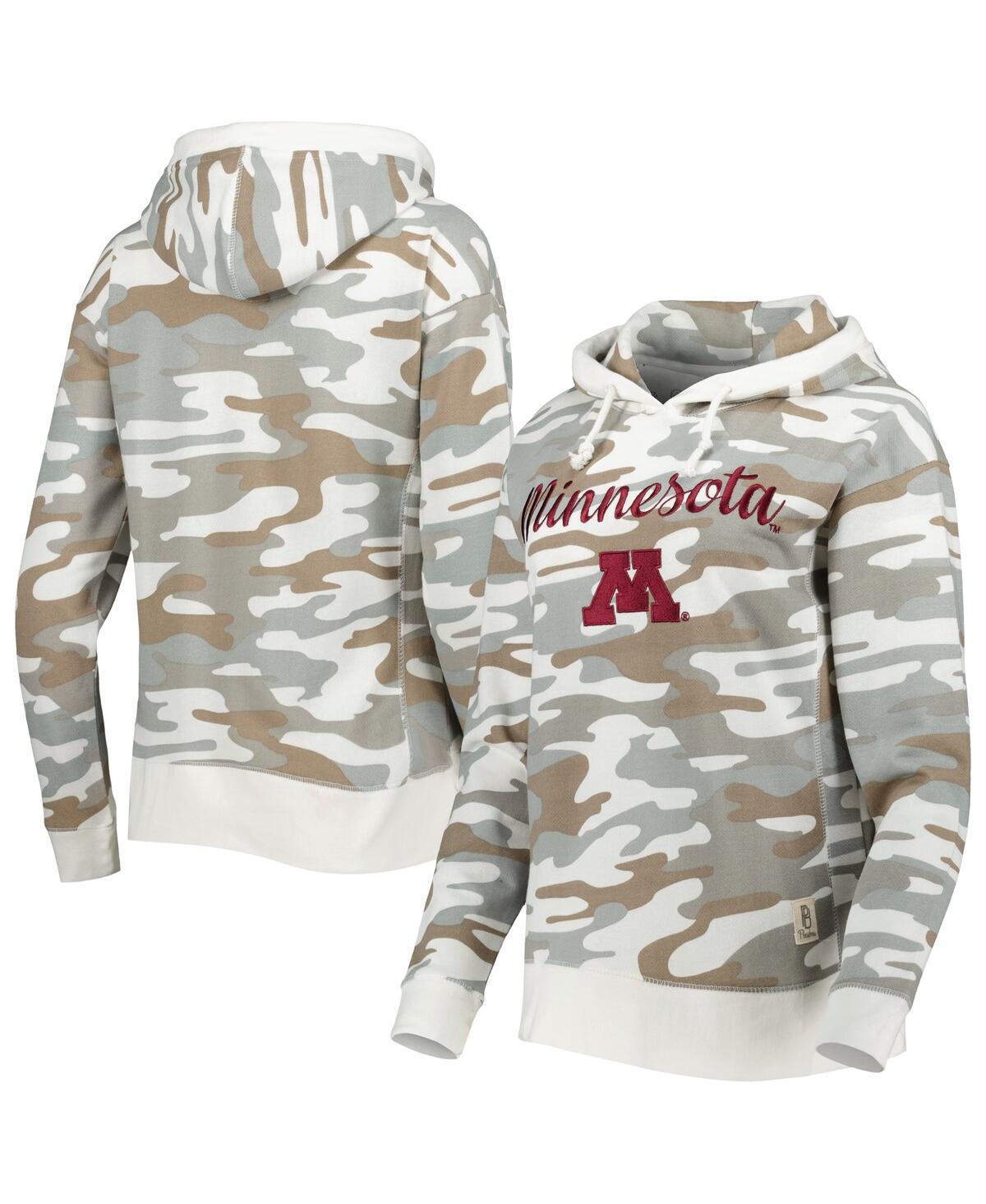 Shop Pressbox Women's  Camo Minnesota Golden Gophers San Pablo Pullover Hoodie