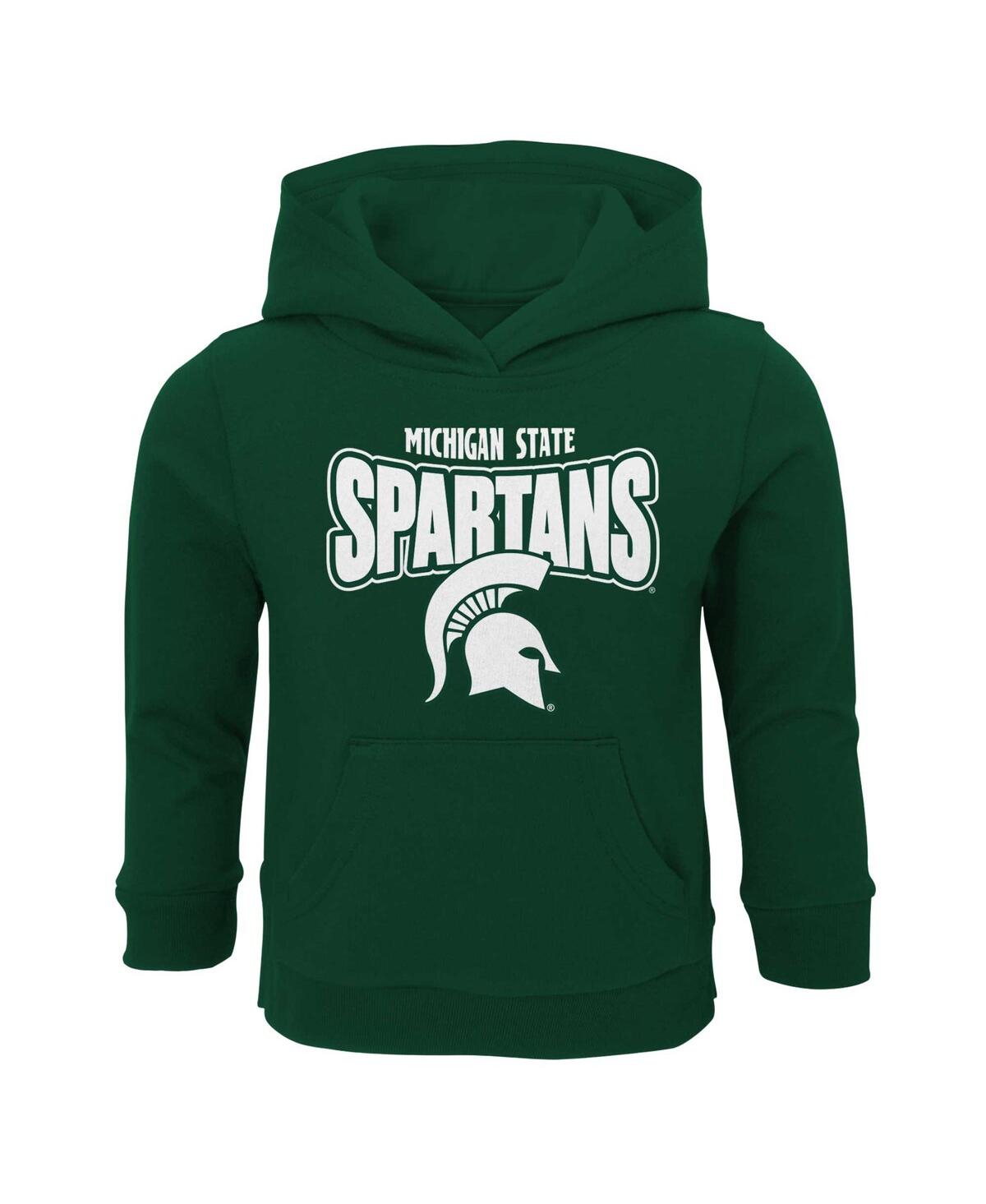 Outerstuff Babies' Preschool Boys And Girls Green Michigan State Spartans Draft Pick Pullover Hoodie