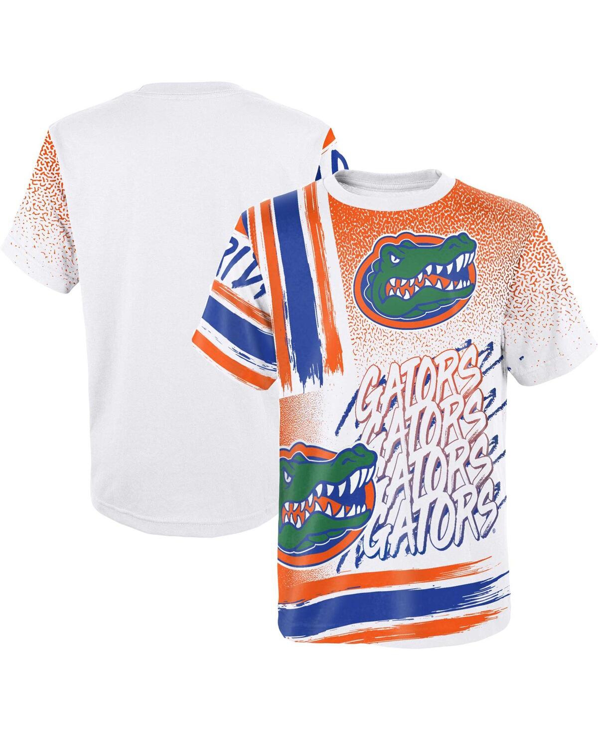 Shop Outerstuff Big Boys White Florida Gators Gametime Multi-hit T-shirt