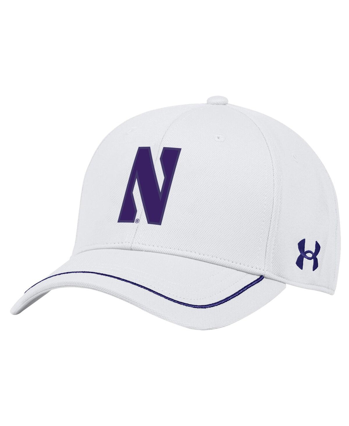 Under Armour Men's  White Northwestern Wildcats Blitzing Accent Iso-chill Adjustable Hat