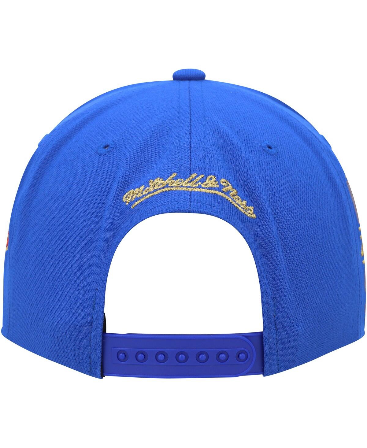 Shop Mitchell & Ness Men's  Blue Los Angeles Dodgers Champ'd Up Snapback Hat