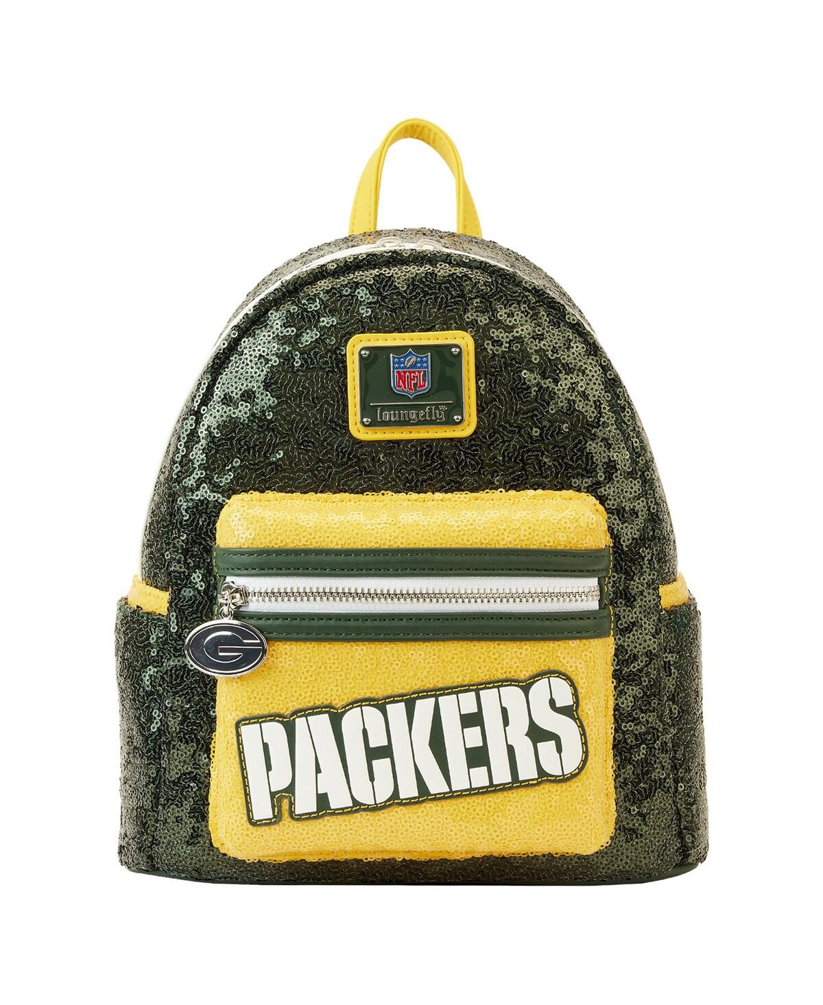 Men's and Women's Loungefly Green Bay Packers Sequin Mini Backpack - Green