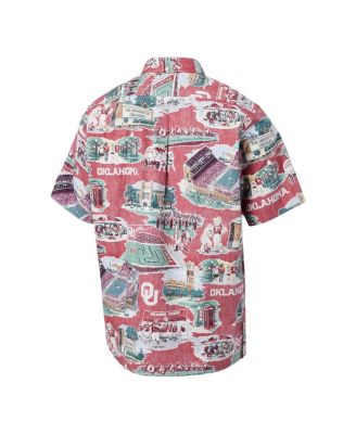 Men's Crimson Oklahoma Sooners Scenic Button-Down Shirt