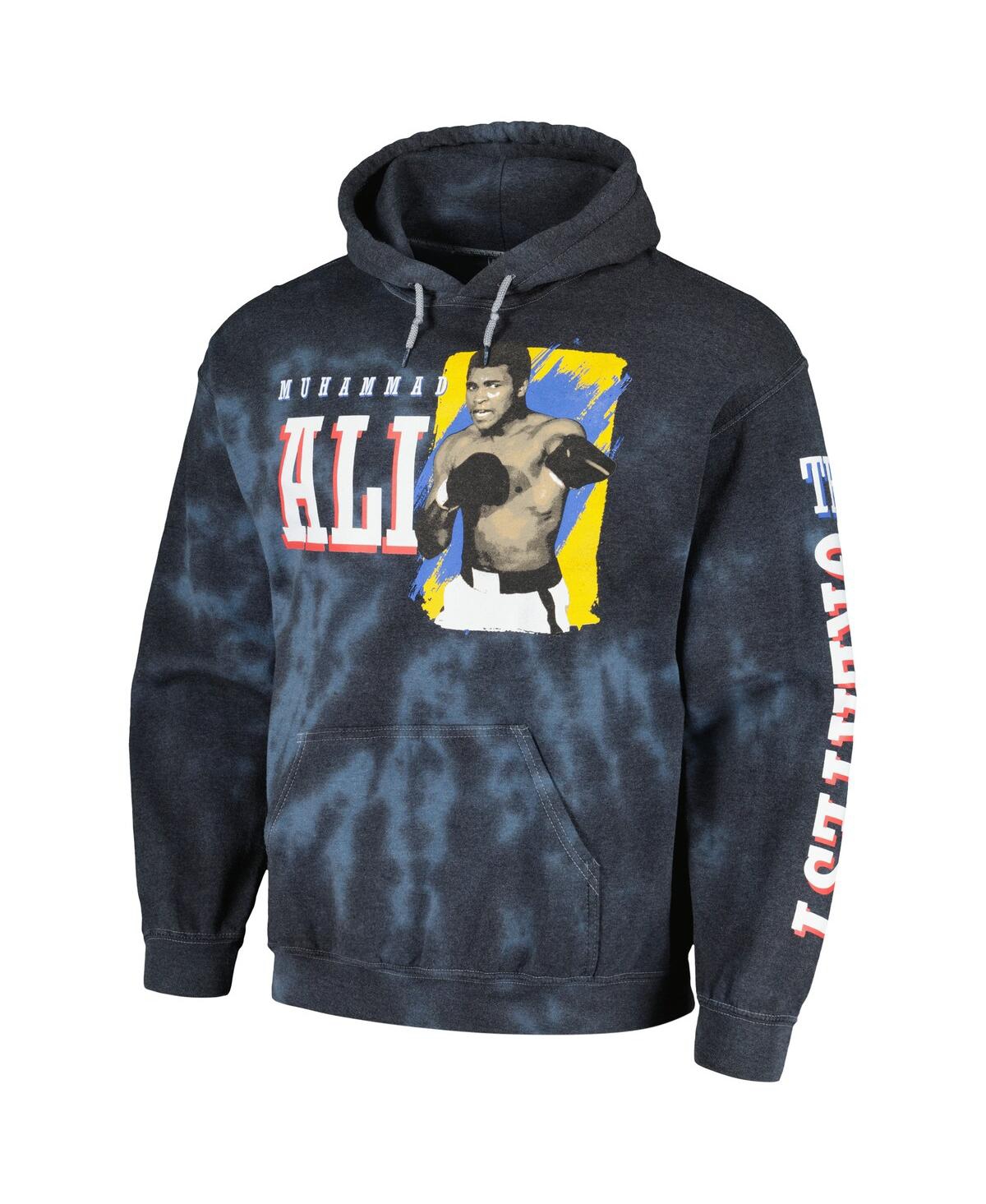 Shop Philcos Men's Muhammad Ali Blue Distressed Greatest Fighter Washed Pullover Hoodie