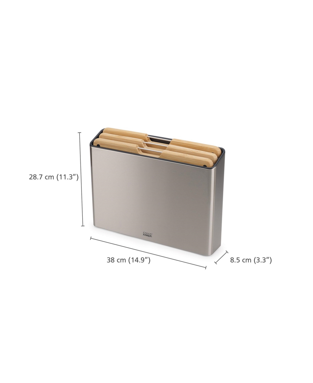 Joseph Joseph Folio Icon Plus 8-piece Knife Chopping Board Set In Gray