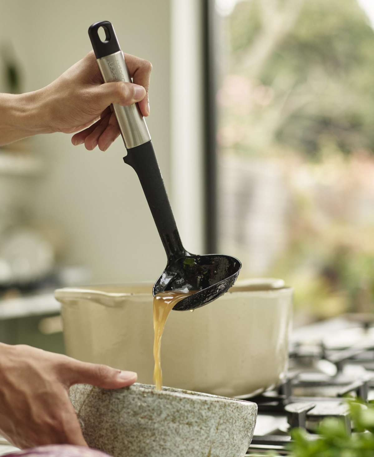 Joseph Joseph Elevate Fusion 5-piece Silicone Utensil Set With Storage Stand In Gray