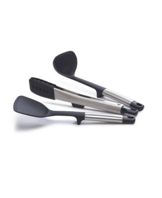 Elevate Fusion 5-Piece Silicone Utensil Set with Storage Stand