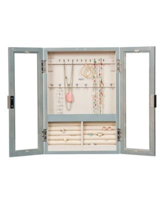 Leia Hanging Jewelry Cabinet in Finish
