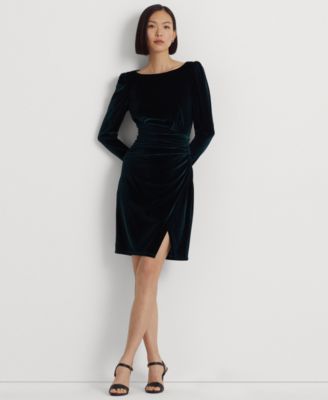 sachin and babi light blue dress Cutest Perfection Black Velvet Puff Sleeve Mini Dress main image 1