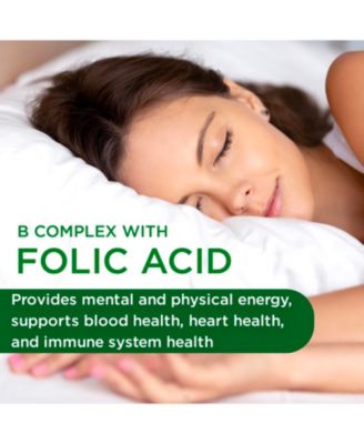 B-Healthy - With L-5 Methyltetrahydrofolate (5-MTHF) Coenzymated Folic Acid as Folate for Energy, Stress, Cognitive and Immune Support - 120 Vegetable Capsules