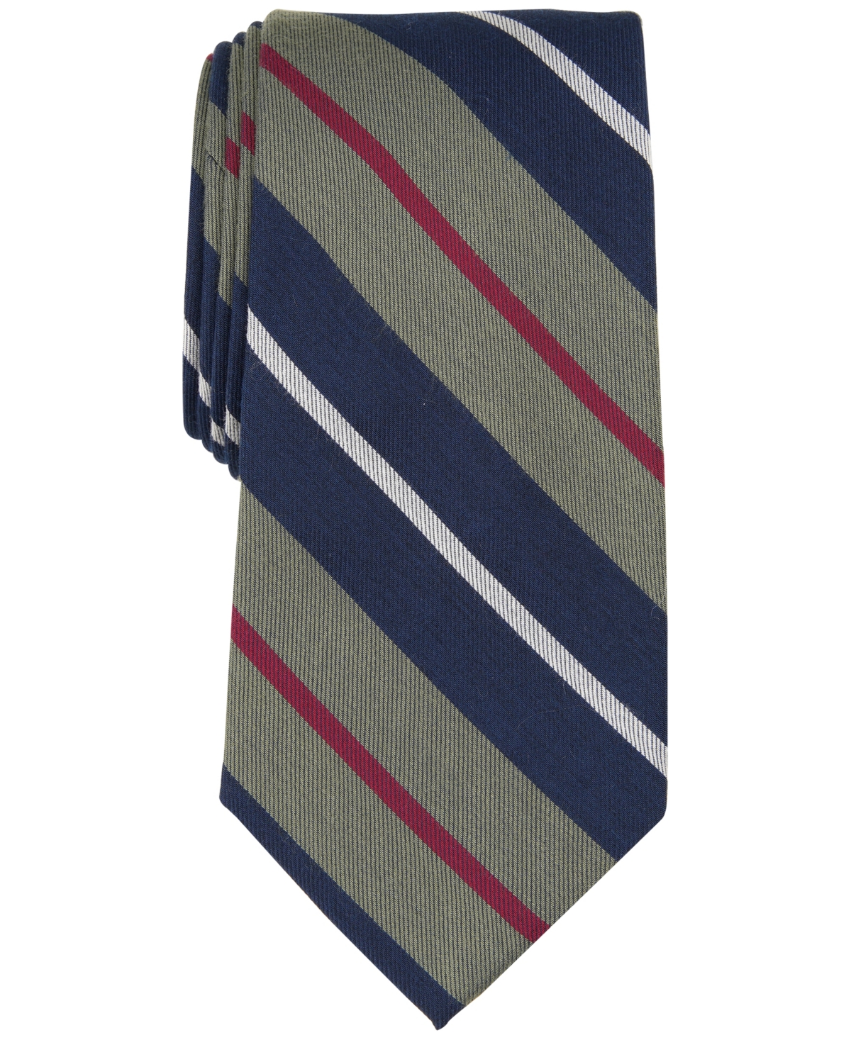 Club Room Men's Loretto Stripe Tie, Created For Macy's In Hunter