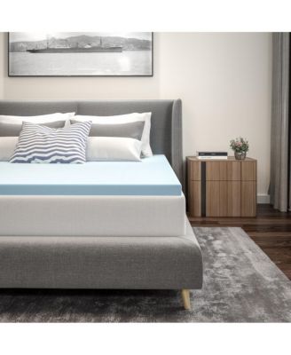 2 Inch Gel Infused Cool Touch CertiPUR-US Certified Memory Foam Topper - Queen