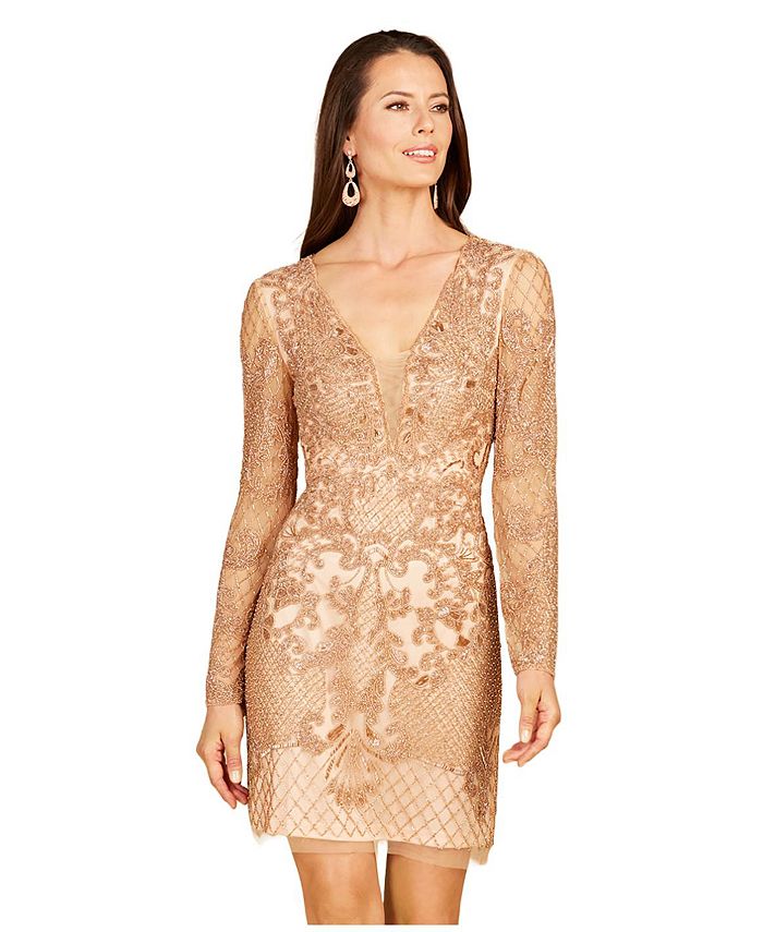 Macy's long sleeve best sale cocktail dresses