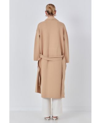 Women's Shawl Collar Oversize Long Cardigan