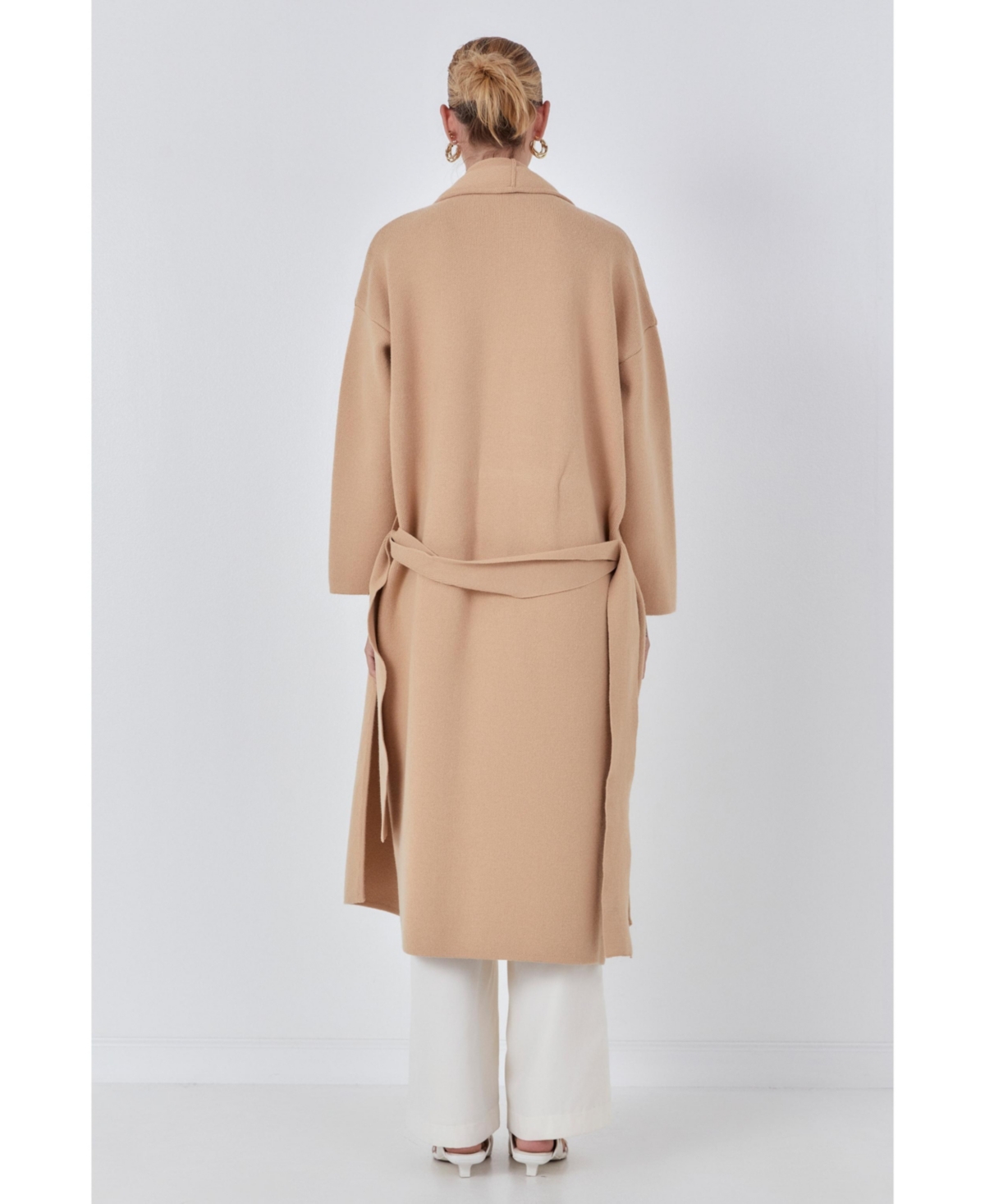 endless rose Women's Shawl Collar Oversize Long Cardigan