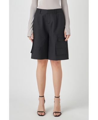 Women's Wide Cargo Shorts