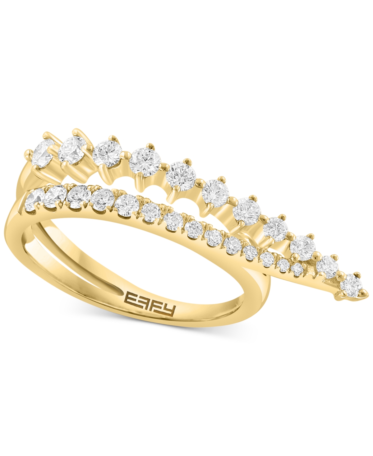 Effy Collection Effy Diamond Open V Statement Ring (5/8 Ct. T.w.) In 14k Gold