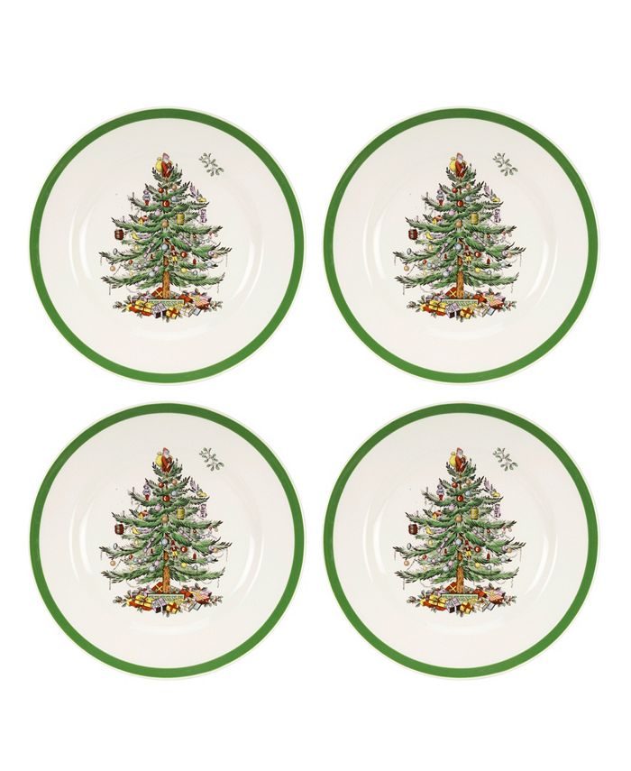 Spode Christmas Tree Dinnerware Salad Plate, Set of 4 Macy's