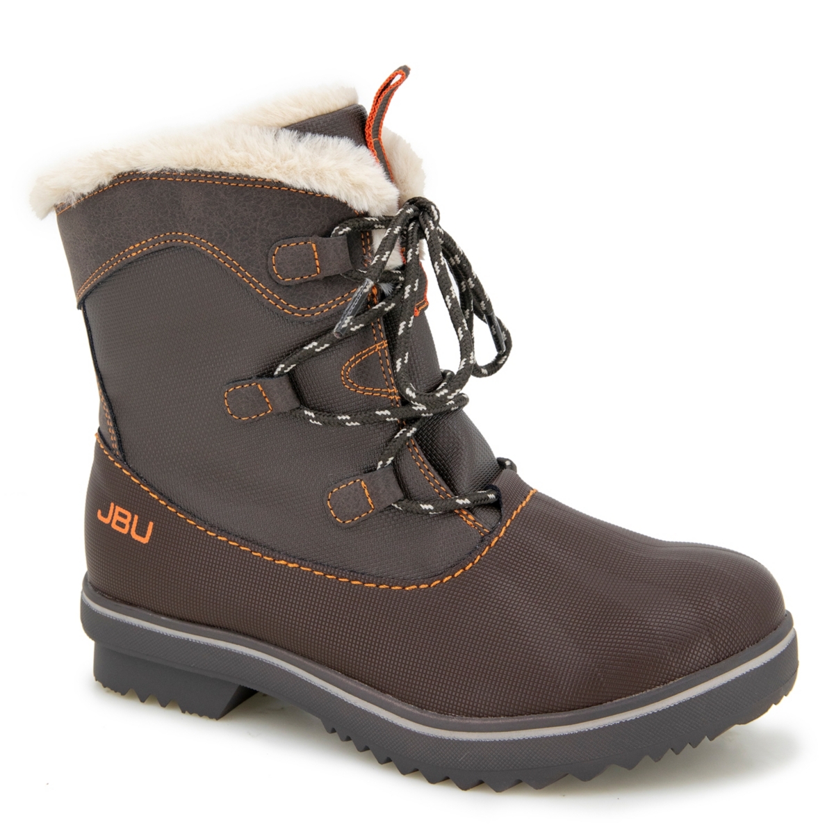 Jbu Brisky Lace-up Casual Duck Boots In Brown