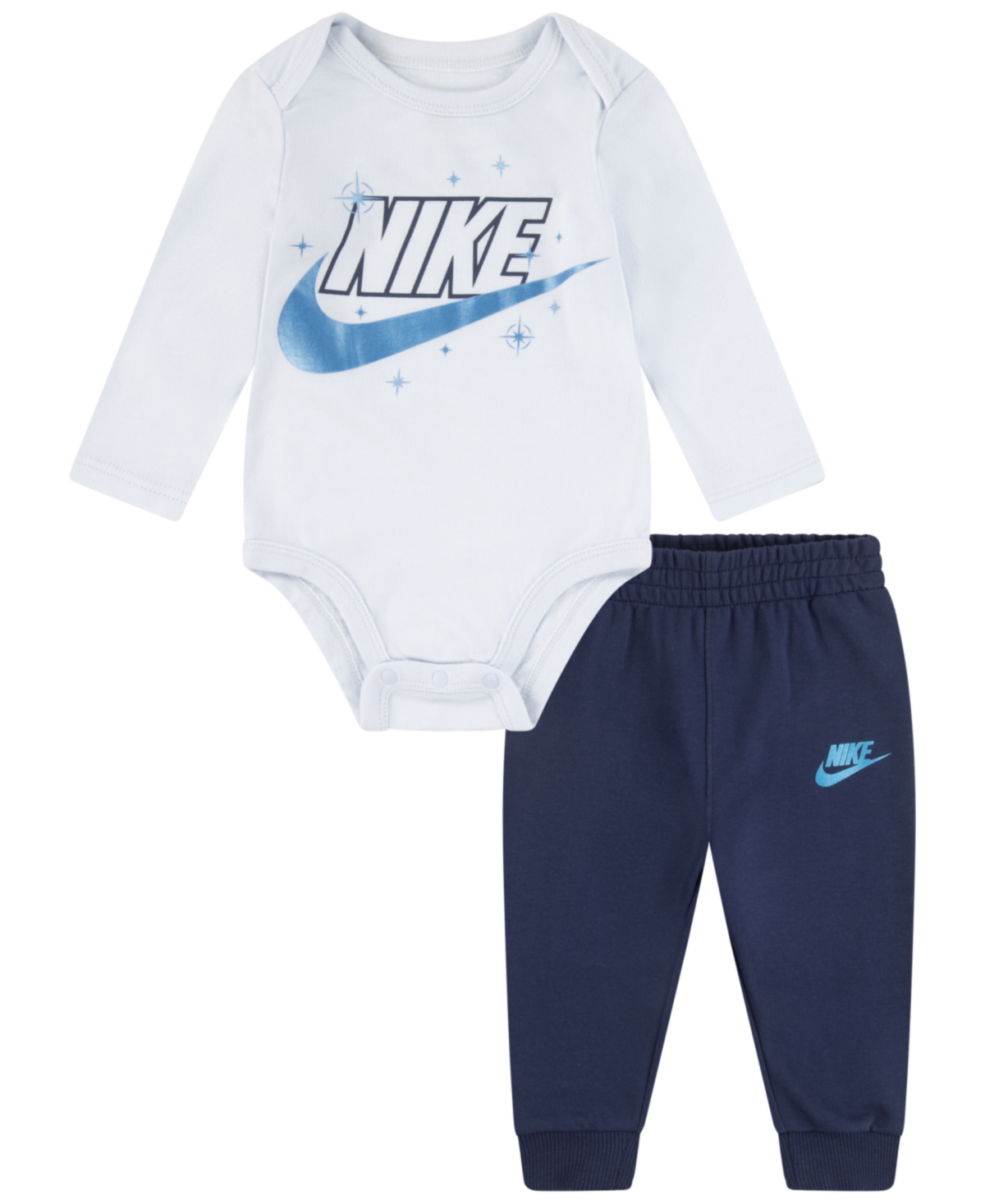 Nike Sportswear Icon Bodysuit And Pants Set Baby 2-piece Set In Blue