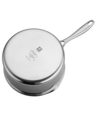 Clad CFX 3-Qt. Saucepan with Strainer Lid and Pouring Spouts