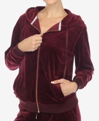 Women's Velour Tracksuit Loungewear 2-Piece Set