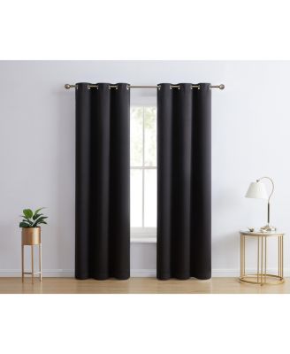 Laurance Full Shaded Blackout Curtains  - Thermal Insulation Light Blocking Home Theater Grommet Window Drapery Basement Curtains, Set of 2