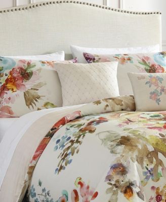 Antique Flowers 200-Thread Count Cotton Sateen 5-Pc. Reversible Comforter Set, King