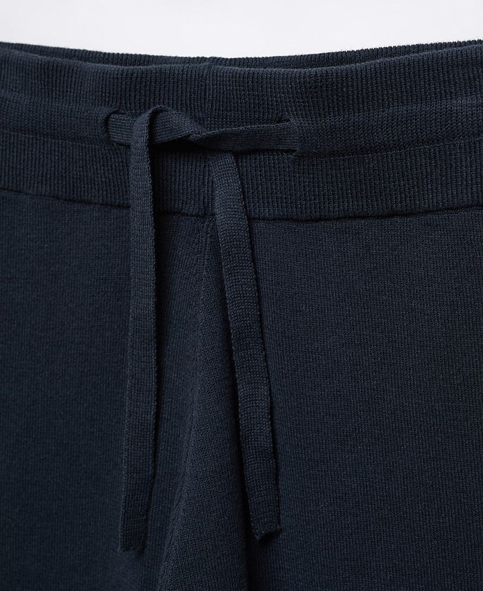 MANGO Women's Cotton Jogger Pajama Pants Macy's