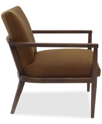 CLOSEOUT! Henwick 28" Leather Accent Chair, Created for Macy's