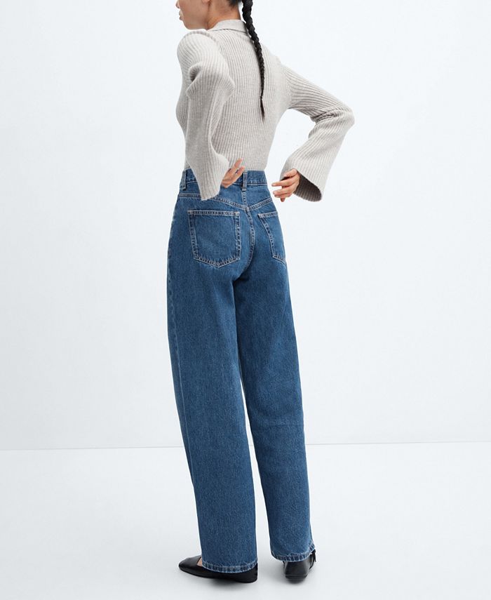 MANGO Women's Straight Low-Waist Jeans - Macy's