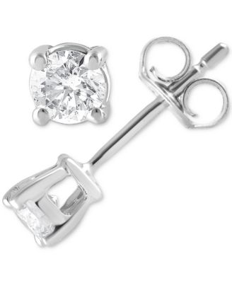 Lab Grown Diamond Stud Earrings (1/3 ct. t.w.) in Sterling Silver