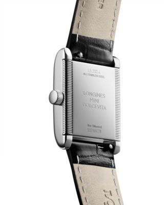 Women's Swiss Mini DolceVita Black Strap Watch 22x29mm