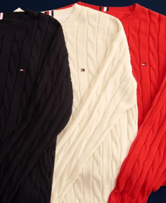 Men's Classic Cable Crewneck Sweater