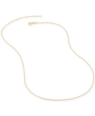 Wheat Link 20" Chain Necklace in 14k Gold
