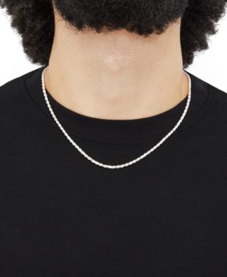 Rope Link 20" Chain Necklace in Sterling Silver