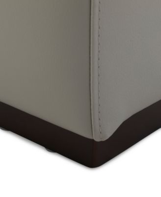 Nevio 39" Leather Power Recliner and Headrest, Created For Macy's