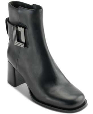KARL LAGERFELD PARIS - Women's Pomona Buckled Dress Booties