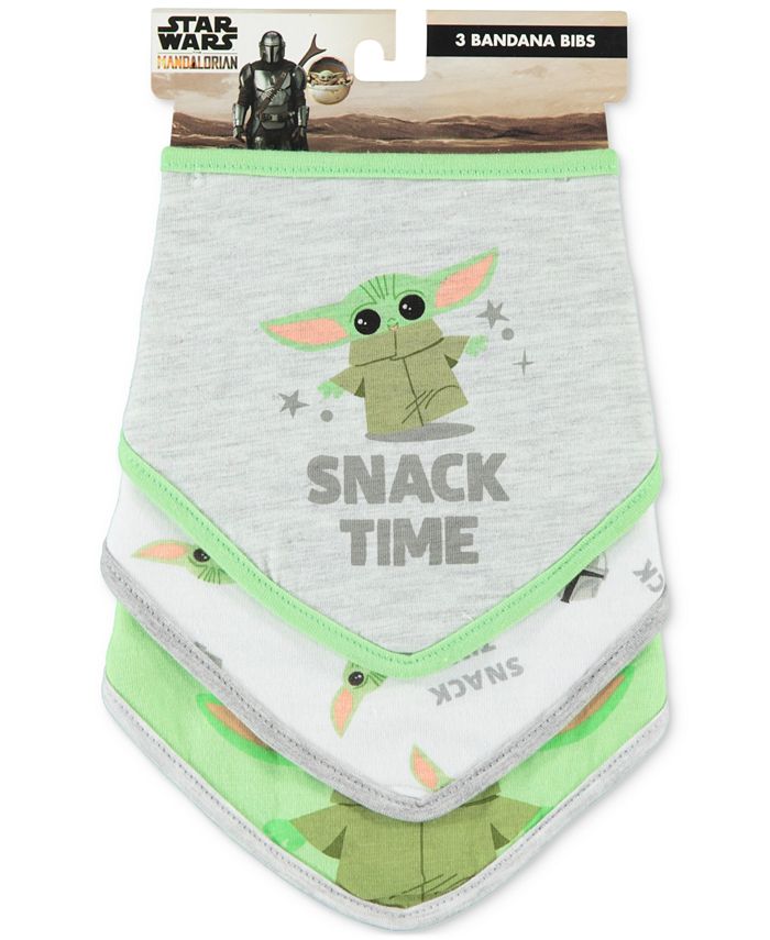 Happy Threads Baby Star Wars Baby Yoda Bandana Bibs, Pack of 3 Macy's