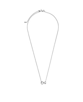 Moments Sterling Sparkling Cubic Zirconia Infinity Collier Necklace
