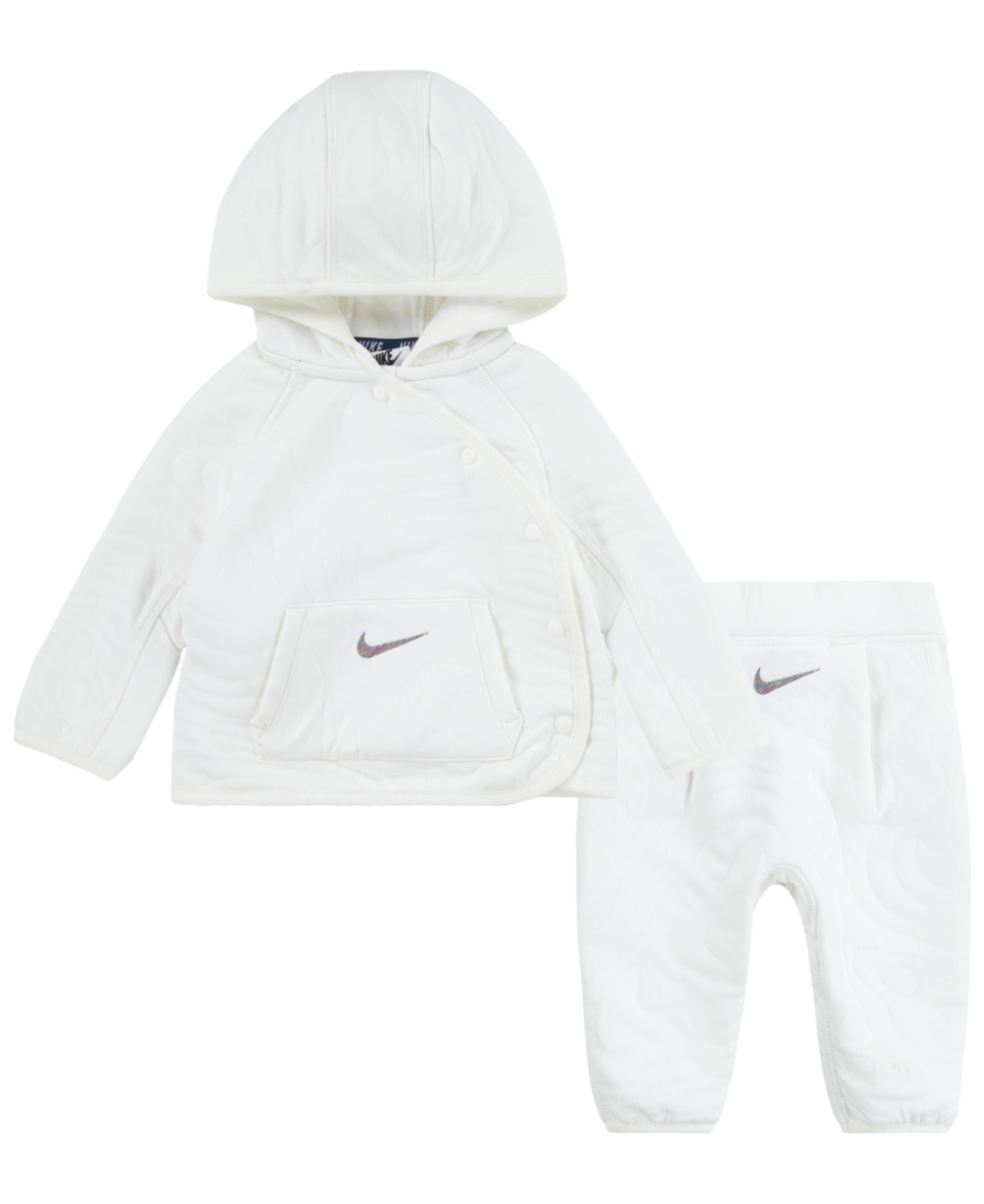 Nike Baby Boys Or Girls Ready, Snap Jacket And Pants, 2 Piece Set In Sail