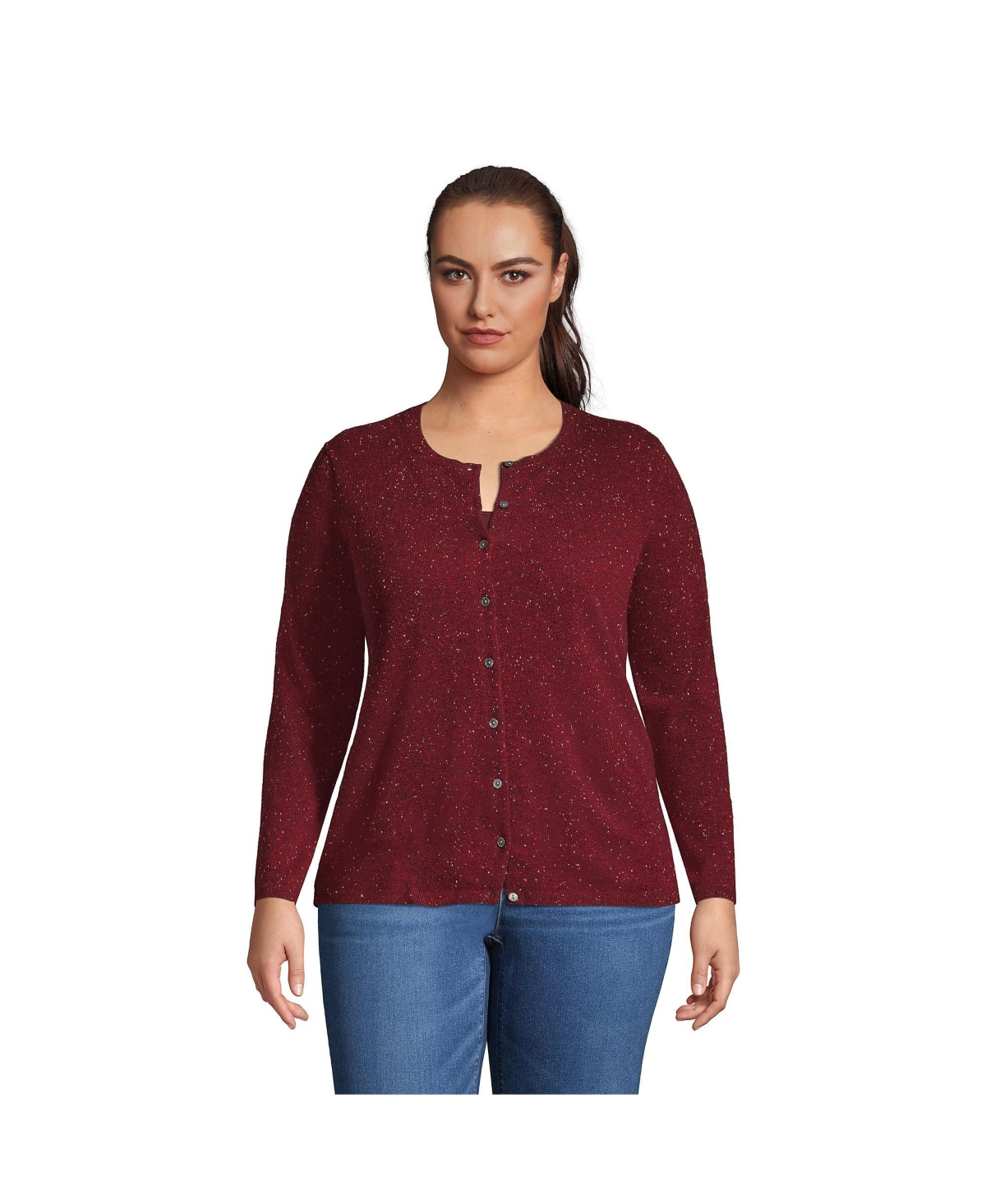 Lands end plus size on sale cashmere sweaters